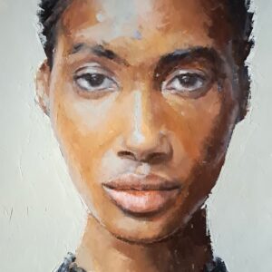 María mulata 2 - 2023 / Óleo sobre papel tela - 50 x 32,5 cm.