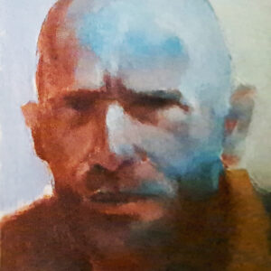 Autorretrato serie 2-2 - 2024 / Óleo sobre papel tela.