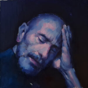 Autorretrato serie 3-2 - 2024 / Óleo sobre papel tela.