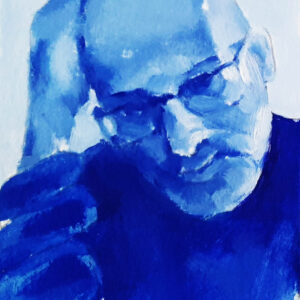 Autorretrato serie 1-2 - 2024 / Óleo sobre papel tela.