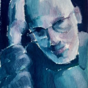 Autorretrato serie 1-3 - 2024 / Óleo sobre papel tela.