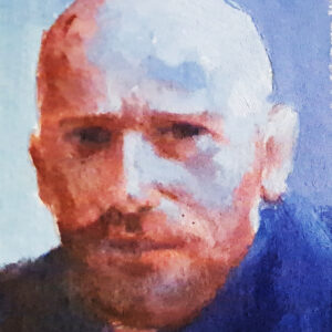 Autorretrato serie 2-1 - 2024 / Óleo sobre papel tela.