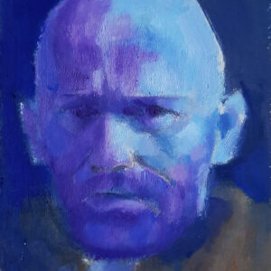 Autorretrato serie 2-3 - 2024 / Óleo sobre papel tela.