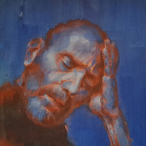 Autorretrato serie 3-3 - 2024 / Óleo sobre papel tela.