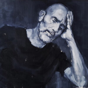 Autorretrato serie 4-1 - 2024 / Óleo sobre papel tela.