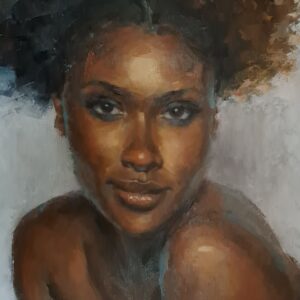 María mulata 4 - 2024 / Óleo sobre papel tela - 50 x 32,5 cm.