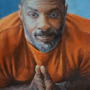 Mario mulato 3 - 2024 / Óleo sobre papel tela - 50 x 32,5 cm.