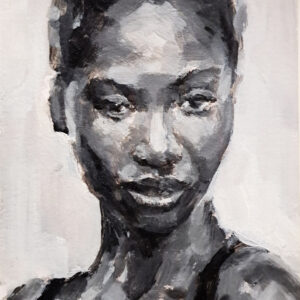 Mulata serie 5-1 - 2025 / Acrílico sobre papel tela.