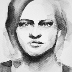 Modelo 15 - 2023 / Acuarela sobre papel.