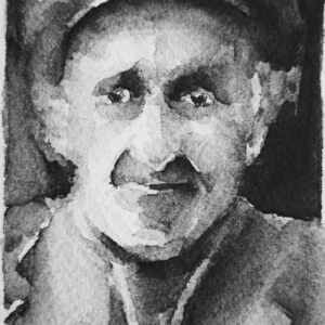 Modelo 25 - 2023 / Acuarela sobre papel.