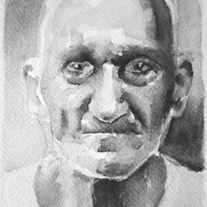 Modelo 28 - 2023 / Acuarela sobre papel.