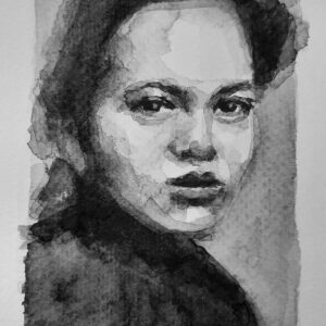 Modelo 7 - 2022 / Acuarela sobre papel.