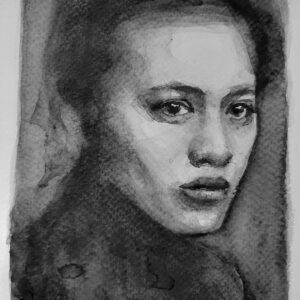 Modelo 4 - 2022 / Acuarela sobre papel.