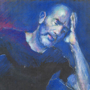 Autorretrato serie 4-2 - 2024 / Lápices de color sobre papel.