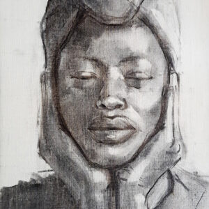 Mulata serie 7-1 - 2025 / Carboncillo sobre papel.