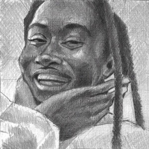 Mulata serie 1-1 - 2024 / Grafito sobre papel.