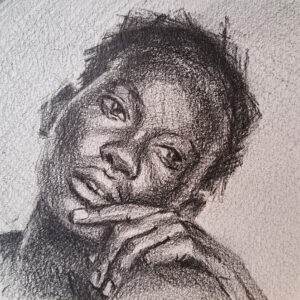 Mulata serie 4-1 - 2024 / Grafito sobre papel.