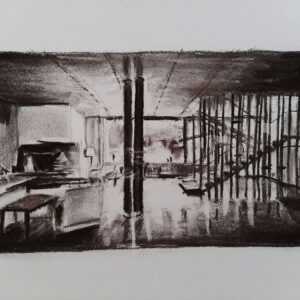 Villa Mairea,  Noormarkku, Finlandia. - 2021 / Carboncillo sobre papel - 29,5 x21 cm.