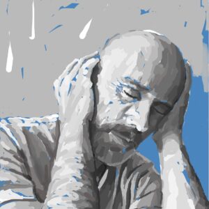 Autorretrato serie 7-2 - 2025 / Pintura digital.