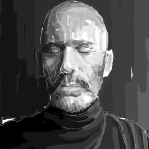 Autorretrato serie 8-1 - 2025 / Pintura digital.