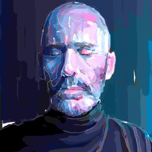 Autorretrato serie 8-2 - 2025 / Pintura digital.