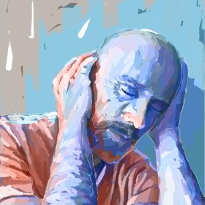 Autorretrato serie 7-3 - 2025 / Pintura digital.